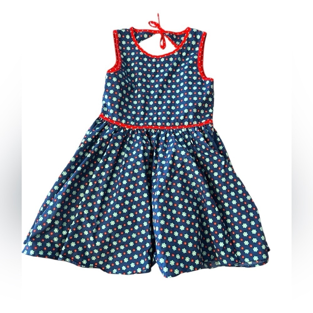 Wildflowers Daydream Believer Blue Floral Sleeveless Dress Open back Sz 12